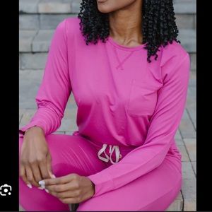 Lates by Kate JAM PANTS SET | Cactus Flower Long Sleeve NWT size XL